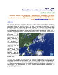 Suelos Y Rocas Susceptibles a los Fenómenos Hidrometeorológicos