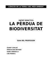 La pèrdua de biodiversitat - Guia del mestre - Ferran Sintes