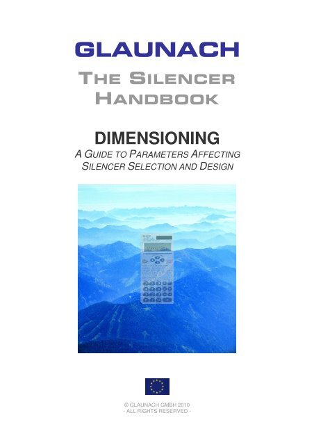 1. acoustic dimensioning - GLAUNACH Vent Silencers