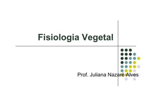 Fisiologia Vegetal - Ciencialivre.pro.br