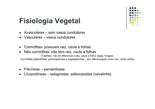 Fisiologia Vegetal - Ciencialivre.pro.br