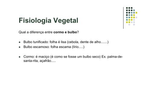 Fisiologia Vegetal - Ciencialivre.pro.br