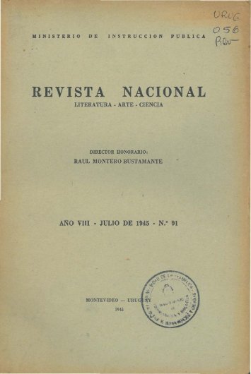 jul. 1945 - Publicaciones Periódicas del Uruguay