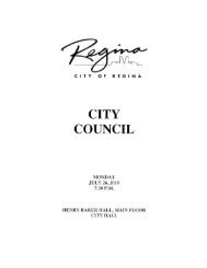full agenda - City of Regina