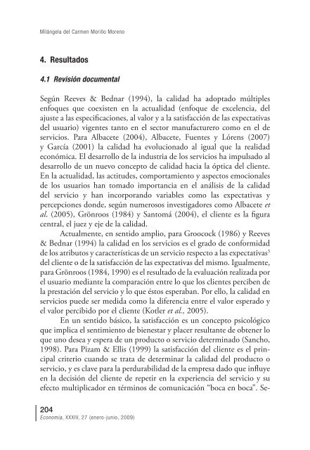 La calidad en el servicio y la satisfacción del usuario ... - Saber ULA