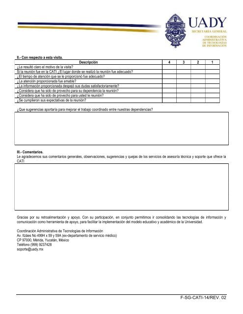 Encuesta de Satisfacción a Clientes - Sistema de Gestión de la ...