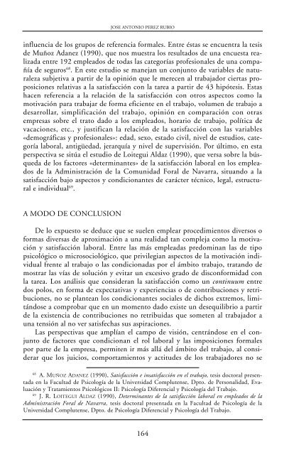 Motivación y satisfacción laboral: Retrospectiva sobre sus formas de ...