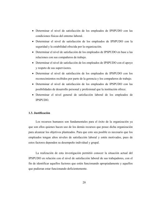 SATISFACCIÓN LABORAL DE LOS EMPLEADOS DEL INSTITUTO ...