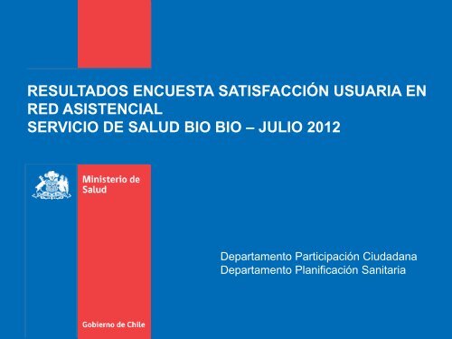 presentacion resultados encuesta satisfaccion usuaria - Servicio de ...