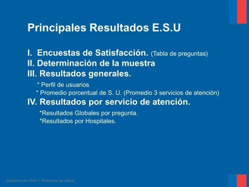 presentacion resultados encuesta satisfaccion usuaria - Servicio de ...