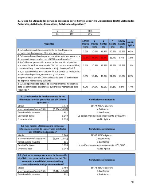 Informe Técnico de Satisfacción de Usuarios - gicuv - Universidad ...