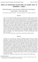 Índice de Satisfacción Sexual - International Journal of Psychology ...