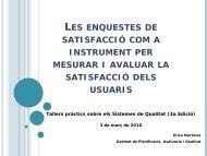 Les enquestes de satisfacció com a instrument per mesurar i ...