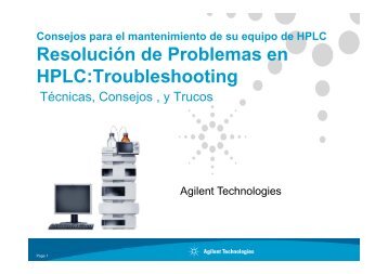 Resolución de Problemas en HPLC:Troubleshooting HPLC ...