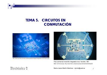 TEMA 5. CIRCUITOS EN CONMUTACIÓN - OCW Usal