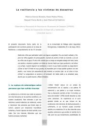 La resiliencia y las víctimas de desastres - Cuadernos de Crisis