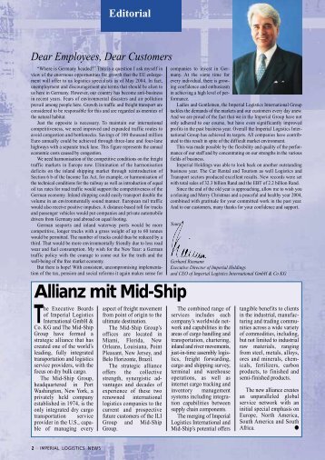 Allianz mit Mid-Ship - Gillhuber Logistik GmbH