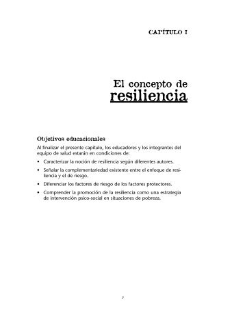 El concepto de resiliencia