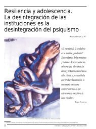 Resiliencia y adolescencia. La desintegración de las instituciones ...