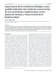 Importancia de la resiliencia biológica como posible indicador del ...