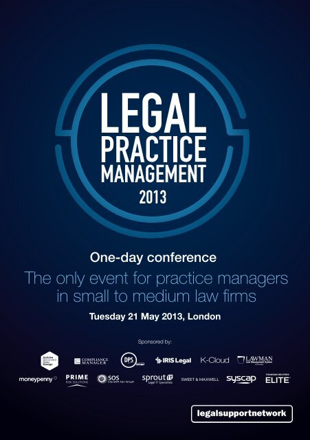 The only event for practice managers in small to medium law firms