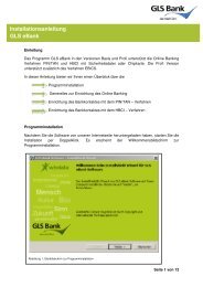 Die Aktuellen Konditionen Gls Bank