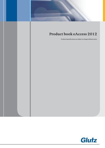 Product book (PDF) - Glutz