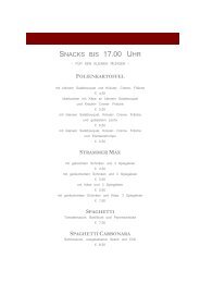 Brasserie Q Speisekarte BH März 08 - Hotel Bentheimer Hof
