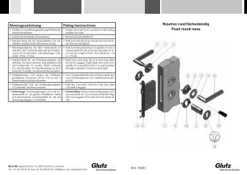 Rosetten rund flächenbündig Montageanleitung Fixing ... - Glutz