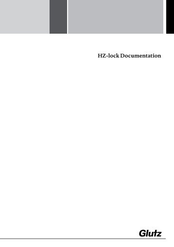 HZ-lock documentation (PDF) - Glutz