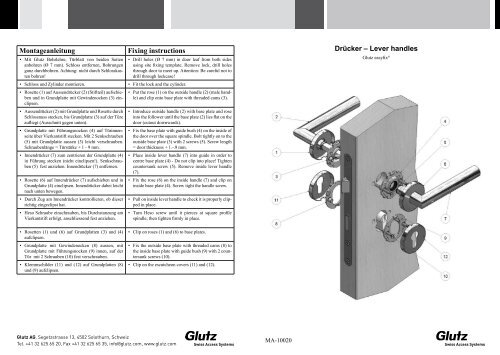 Drücker Easyfix (PDF) - Glutz