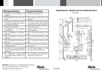 Gegenbascule Typ 1809 - Glutz