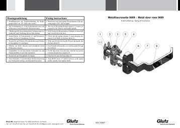 Rohrrahmenrosette 5609 Federhochhaltung (PDF) - Glutz