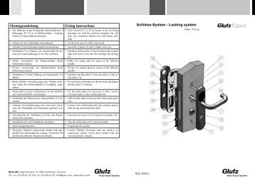 Mechatronikschloss Eypos (PDF) - Glutz