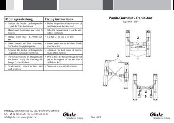 Panikgarnitur 8604 / 8614 (PDF) - Glutz