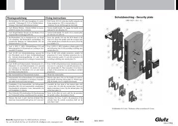 Schutzbeschlag DIN 18257 ES1-L eckig (PDF) - Glutz