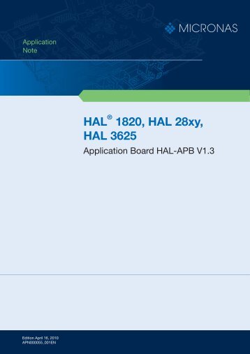 HAL® 1820, HAL 28xy, HAL 3625 - Glyn