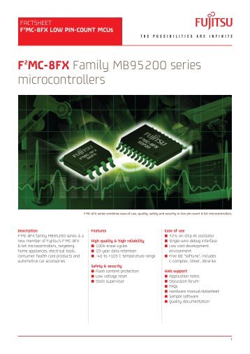 F2MC-8FX LOW PIN-COUNT MCUs - Glyn