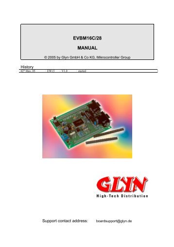 evbm16c/28 manual - Glyn