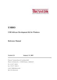 USBIO Reference Manual - Glyn