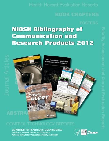 NIOSH Bibliography of Communication and Research Products 2012