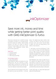 Save more ink, money and time while getting better ... - GMG Color