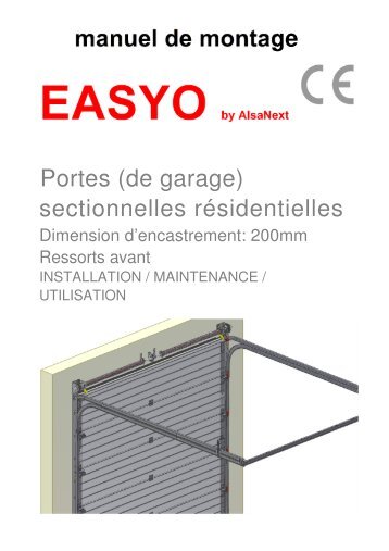 manuel - AlsaNext - Portes de garage et automatismes