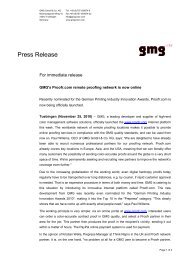 Download as PDF document - GMG Color