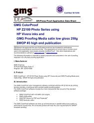 Download Certification SWOP #3 high end publication - GMG Color