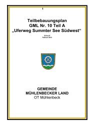 Uferweg Summter See Südwest - Gemeinde Mühlenbecker Land