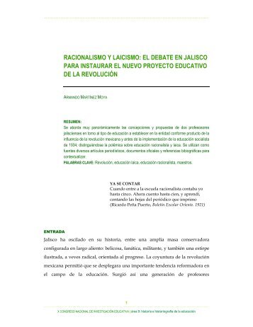 racionalismo y laicismo - Consejo Mexicano de Investigación ...