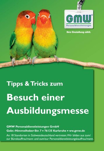 Tipps & Tricks für den Messebesuch - GMW ...