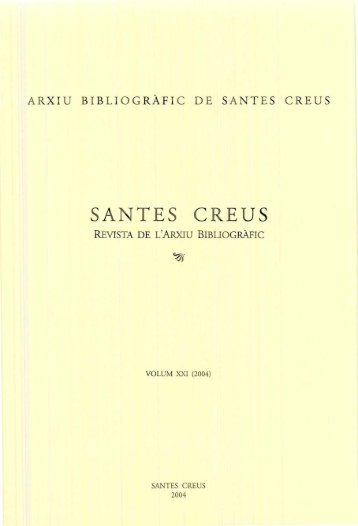 SANTES CREUS - Tinet