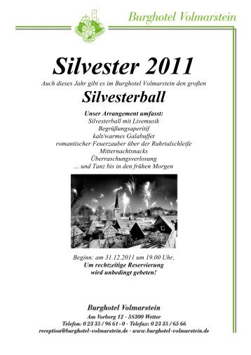 Silvester 2011 - Burghotel Volmarstein